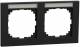 Merten MEG4021-3603 M-Pure frame 2-fold with horizontal label holder