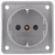 Berker 941952506 0 Schuko socket, 16A B.MOBIL gray KiSi