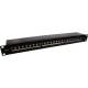 InLine® Patchfeld Cat.6A 24-fach 48,3 cm ( 19 Zoll ) 1HE schwarz RAL 9005