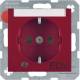 Berker 41101915 Steckdose SCHUKO mit Kontroll-LED, Beschriftungsfeld S.1