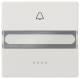 Siemens Wippe mit Schild und Fenster 5TG7150 DELTA style titanweiss Glocke