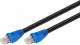Goobay 94389 CAT 6 outdoor patch cable, U/UTP, black - CCA copper blend material