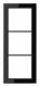 Jung FD983SW Rahmen 3fach FD-design schwarz