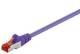 Goobay 95653 CAT 6 Patchkabel, S/FTP (PiMF), violett, Kupferleiter (CU), halogenfreier Kabelmantel (LSZH)