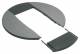 Hager DAC280LAN Rosette DA200 2-layer painted aluminum natural