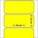 OEM-Factory Labels - Thermo 55 x 25mm, perm, K40, yellow.