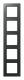 JUNG AC585BFANM frame 5x Serie A, creation anthracite matt