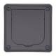 Busch Jaeger 2CKA001799A0913 1705 U-101 housing UP for wall mounting, flip cover, hammer grey