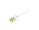 Synergy 21 S217932 Patchkabel RJ45, CAT6A 500 MHz, 15 m, weiß, S-STP(S/FTP), slimline rund d=4,5 mm, TPE/LSZH(Superflex), AWG28, mit CAT7 Rohkabel, 