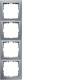 Berker 10149939 Rahmen 4fach S.1 ALU MATT