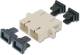 DIGITUS SC / SC Duplex Coupler color grey Zirconia Ceramic Sleeve Plastic housing Multimode inc.fixing material