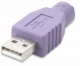 MANHATTAN 341158 PS/2 - USB Adapter PS/2 Buchse - USB Typ A Stecker