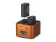 Hähnel 10005772 Doppelladegerät Pro Cube 3 für Sony mit LCD-Display retail