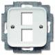 Busch Jaeger 2CKA001753A3965 BJ 2561-02-214 Cover for 2 modular jack data technology alpine white