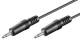 Goobay 50460 Audio connection cable AUX, 3.5 mm Mono - jack 3.5 mm plug (2-pin, mono) > jack 3.5 mm plug (2-pin, mono)