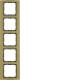 Berker 10153016 Rahmen B.3 Alu, gold/anthrazit