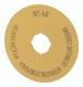 Moeller 167641 EATON M22-XAK5 Schild NOT-AUS D=90mm gelb PL EN DE IT 