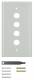 Berker 1394 glass top 4-way, clearly SYSTEM TS