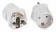 Bachmann 921.010 Umwandlungsstecker England/Schuko weiß