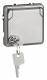 Legrand 77837 socket (SK) hinged lid including lock Soliroc IP55 IK10 gray