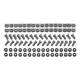 APC EasyRack M6 Hardware Kit 32sets of M6 cage nuts nylon washers slot/phillips screws