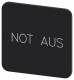 Siemens 3SU19000AF160AS0 label 22x22mm black emergency stop
