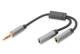 DIGITUS audio headset adapter, 3.5 mm jack/2x 3.5 mm socket