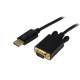 StarTech.com 6 ft DisplayPort to VGA Adapter Converter Cable - DP to VGA 1920x1200 - Black