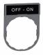 Schneider Electric ZBY2367C0 Schneider sign holder 30x40mm, with sign OFF-ON, for Harmony