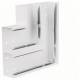 Hager BRS652105D9016 flat angle from basic profile BRS 68x210mm upper part 2x80mm