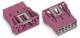 WAGO 770-783/082-000 socket part snap-in 3P. pink