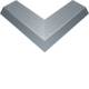 Hager AKBA2000701 Blind cover external corner L800 mm 45° sheet metal for AK200x70 mm
