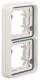 Berker 13293512 Frame 2-gang vertical, W.1 polarwhite