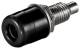 Goobay 11731 Bananenbuchse mit Gewinde 4 mm, mit 2 Muttern, schwarz