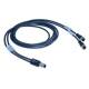 LED2Work 200200-08 M12 Y-Verteiler 3p PUR 2xM12 Buchse 1m 1xM12 Stecker A-kod.