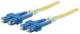 Intellinet 470636 Fiber Optic Fiber optic cable, duplex, singlemode SC / SC, 9/125 micron, OS2, 5m, yellow