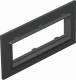 Ackermann 7408452 Bettermann T8NL/P105 cover, 3x Schuko graphite black