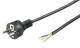 Goobay 94701 Power cable 2 m, black - Schuko (Type F, CEE 7/7)> loose cable ends