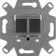 Hager WDF410863 modular UAE socket outlet 8/8-pole shielded module insert UP