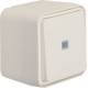 Hager WNC003B control changeover switch AP W.1 IP55 polar white