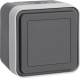 Hager WNC157 Blindverschluss AP W.1 IP55 grau
