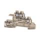 Hager KR02I2 three-wire terminal 4 mm² 1xpass-through L 1xpass-through L