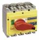Schneider Electric 31125 Schneider switch disconnector INS250 4p 160A 690VACDC lever red base yellow