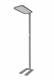Synergy 21 LED office line floor lamp gray, dimmable