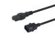 Equip 112170 Stromkabel C14–C15 Stecker/Buchse schwarz 1,80 m