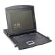 DIGITUS DS-72210-5TR Modulare Konsole 43,2 cm 17 Zoll TFT 16 Port Cat5 KVM Touchpad TR Tastatur RAL 9005 schwarz