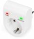 DIGITUS surge protection adapter LED white