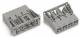 WAGO 770-744/060-000 socket part snap-in 4P. Gray