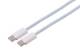 Kabel USB, C(St) => C(St), 2m, USB2.0, Hellblau/weiss, TPE, PD up to 60W, Textil,