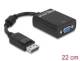 DELOCK 61848 Displayport Adapter DP -> D-Sub15 Stecker/Buchse schwarz